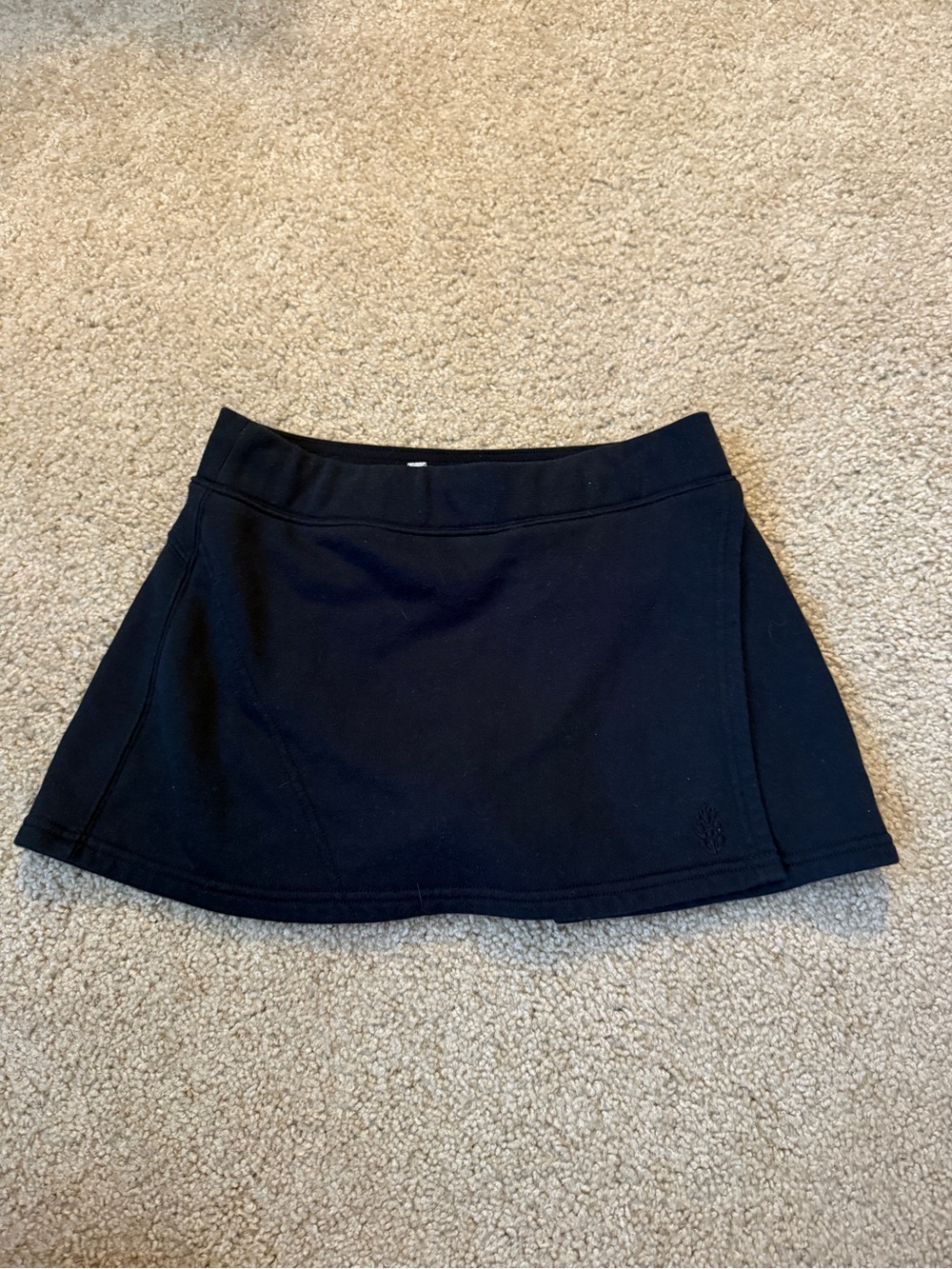 Free People Black Skater Mini Skirt